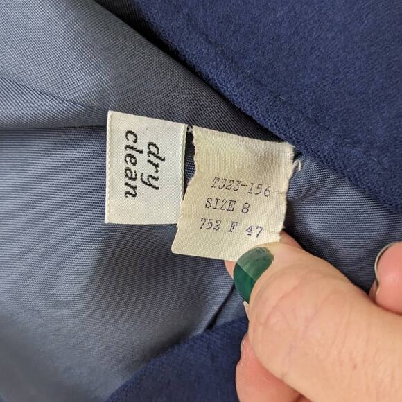 Vintage Navy Pendleton Wool Blazer - Picture 7 of 9